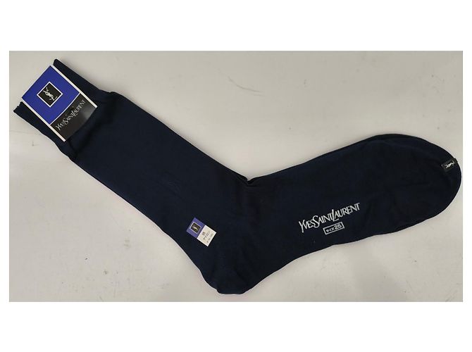 Calcetines Yves Saint Laurent azul marino - vista 2