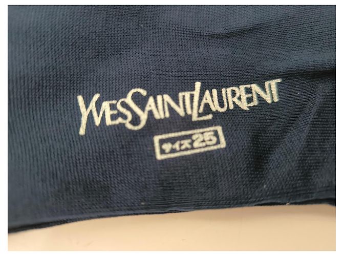 Calcetines Yves Saint Laurent azul marino - vista 3