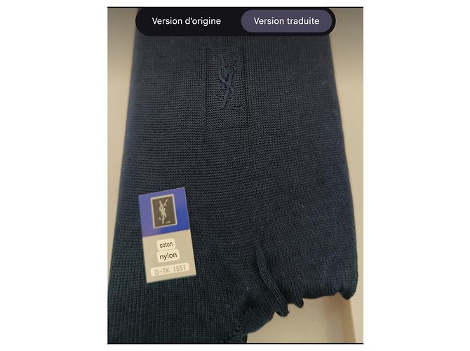 Calcetines Yves Saint Laurent azul marino - vista 6