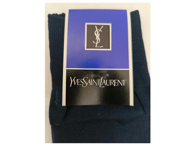 Calcetines Yves Saint Laurent azul marino - vista 7