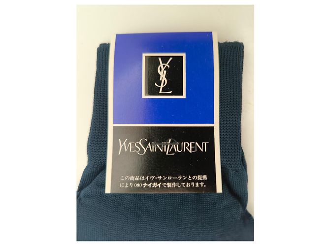 Calcetines Yves Saint Laurent azul marino - vista 8