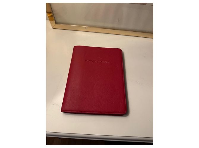 Manolo Blahnik Red Leather Notebook Dark red - view 11