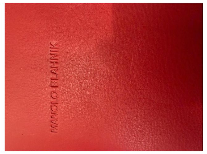 Manolo Blahnik Red Leather Notebook Dark red - view 2