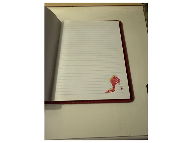 Manolo Blahnik Red Leather Notebook Dark red - view 6