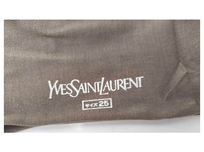 Yves Saint Laurent Baumwollsocken Khaki Braun - Ansicht 4