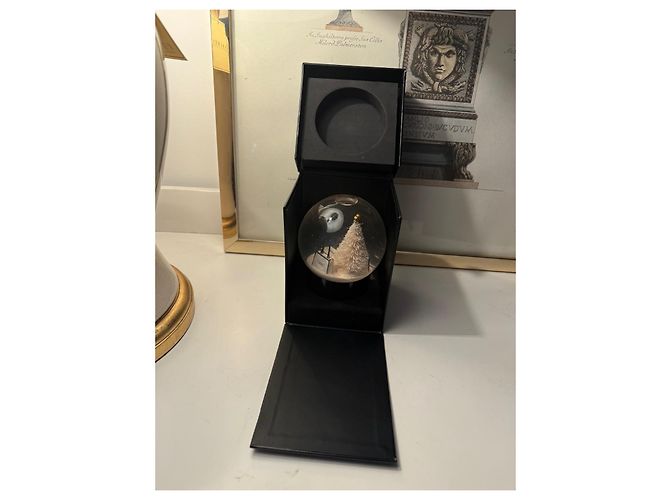 Chanel Christmas Snow Globe with Original Box Black White Beige - view 7