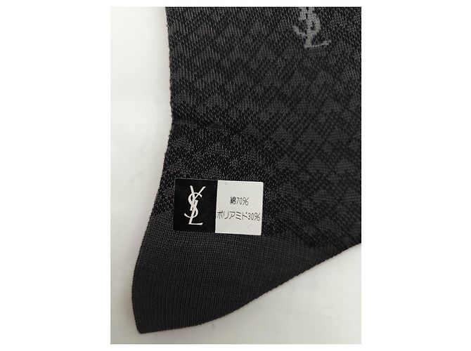 Yves Saint Laurent Socken Paar Grau Gemustert - Ansicht 6