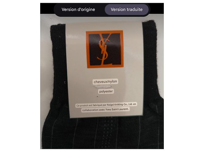 Yves Saint Laurent Gestreifte Socken Paar Anthrazitgrau - Ansicht 6
