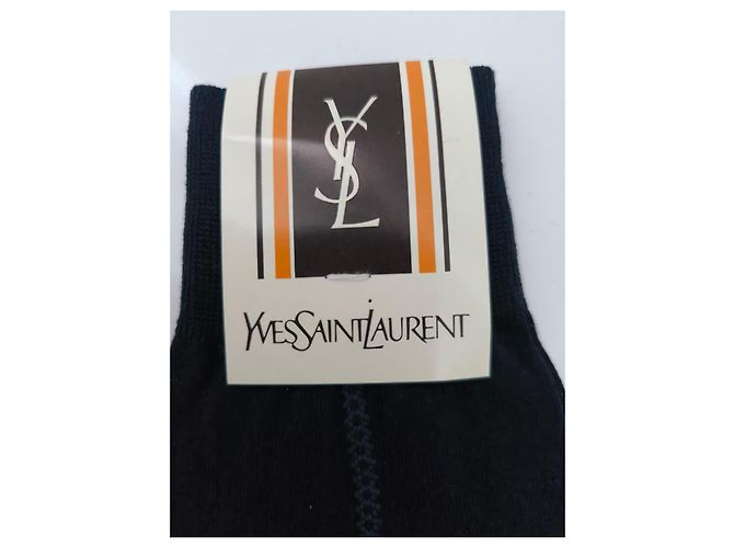 Yves Saint Laurent Baumwollsocken Marineblau - Ansicht 3