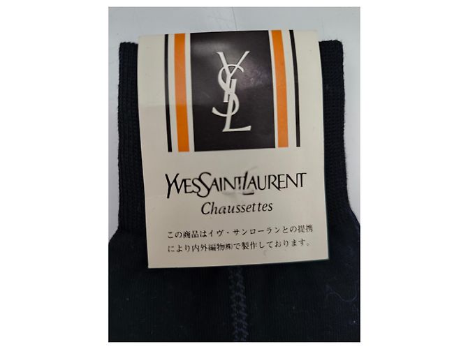 Yves Saint Laurent Baumwollsocken Marineblau - Ansicht 4