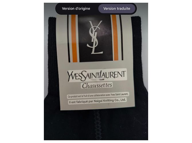 Yves Saint Laurent Baumwollsocken Marineblau - Ansicht 5