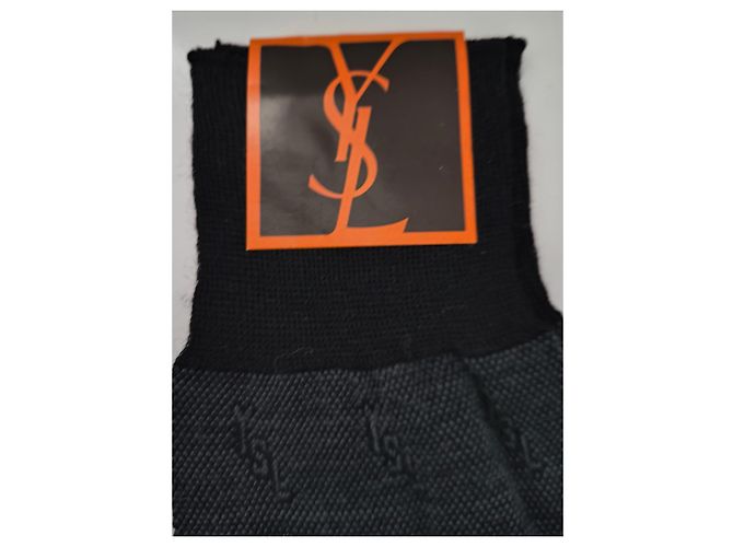 Yves Saint Laurent gemusterte Socken in Schwarz Grau - Ansicht 4