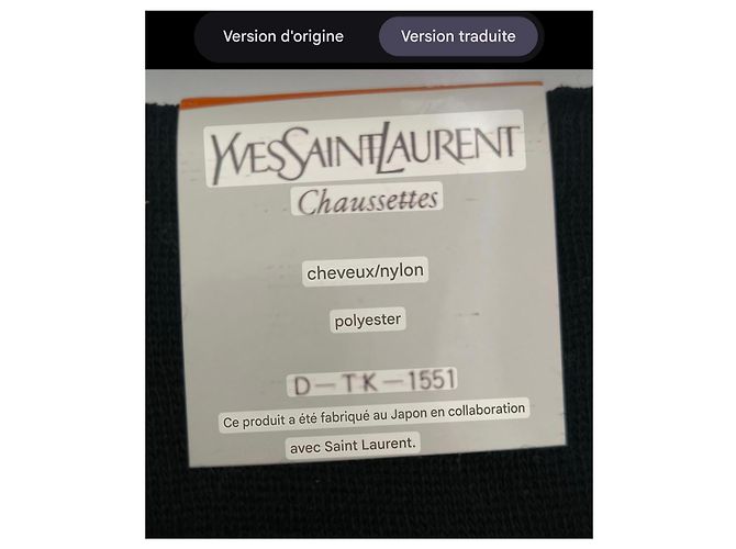 Yves Saint Laurent gemusterte Socken in Schwarz Grau - Ansicht 6