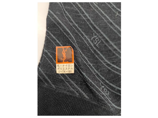 Yves Saint Laurent Gestreifte Socken Schwarz - Ansicht 3
