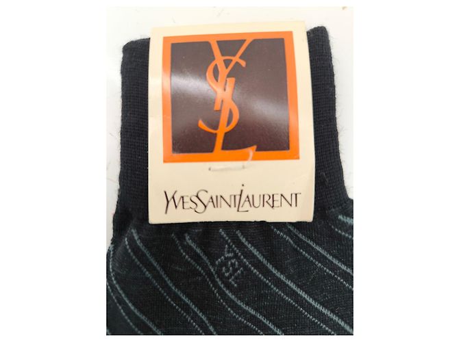 Yves Saint Laurent Gestreifte Socken Schwarz - Ansicht 5
