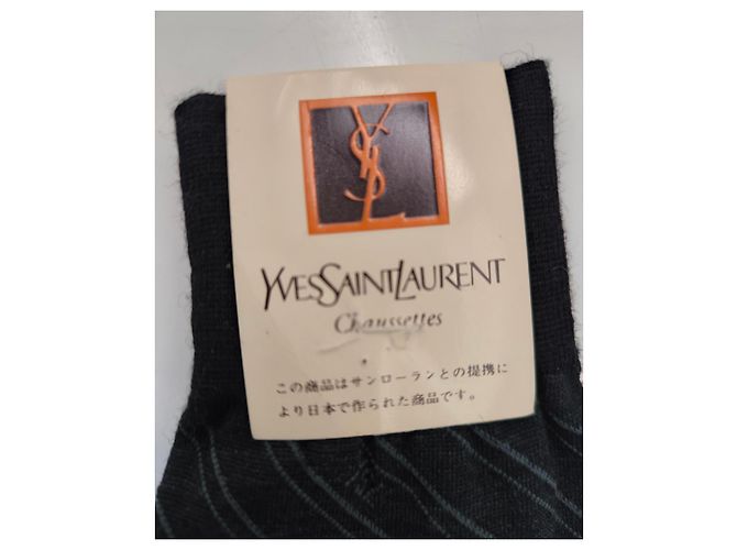 Yves Saint Laurent Gestreifte Socken Schwarz - Ansicht 6