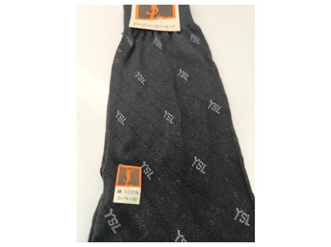 Yves Saint Laurent YSL Monogramm Socken Schwarz - Ansicht 2