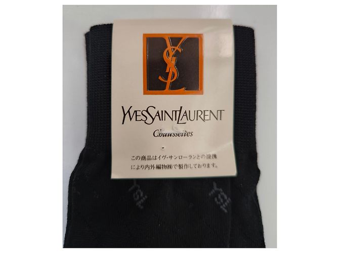 Yves Saint Laurent YSL Monogramm Socken Schwarz - Ansicht 4
