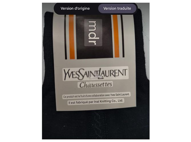 Calzini Yves Saint Laurent neri Blu navy - vista 6