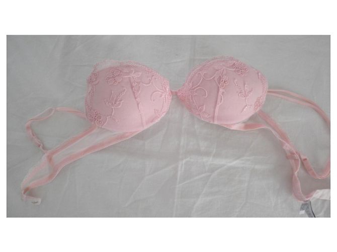 Lote de 5 sujetadores La Perla en encaje y seda Negro Rosa Blanco Multicolor - vista 10