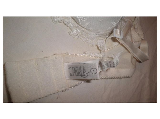 Lote de 5 sujetadores La Perla en encaje y seda Negro Rosa Blanco Multicolor - vista 4