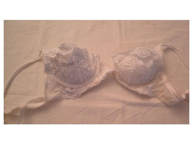 Lote de 5 sujetadores La Perla en encaje y seda Negro Rosa Blanco Multicolor - vista 6