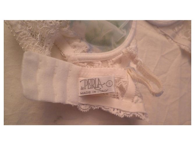Lote de 5 sujetadores La Perla en encaje y seda Negro Rosa Blanco Multicolor - vista 9