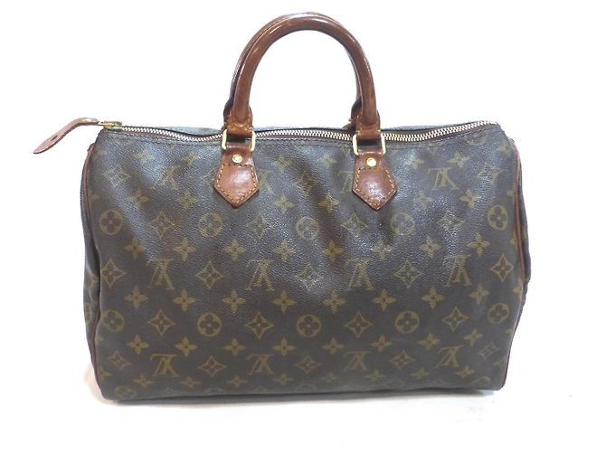 Louis Vuitton Speedy 35 Monogram Handtasche Braun - Ansicht 10
