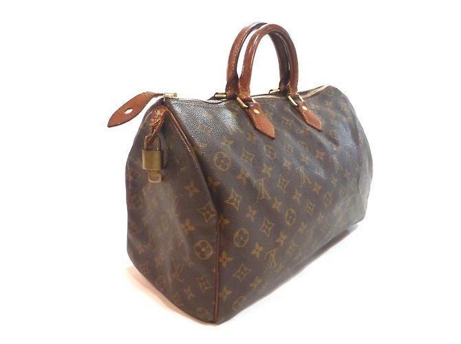 Louis Vuitton Speedy 35 Monogram Handtasche Braun - Ansicht 9
