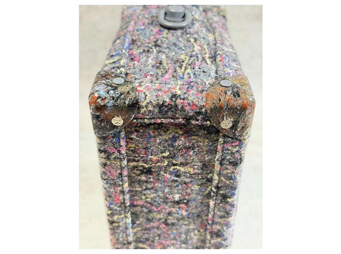 Louis Vuitton Soft Trunk Upcycling Monogram Tweed FW21 Multicolore Grigio - vista 11