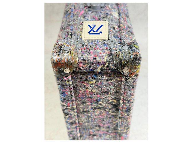 Louis Vuitton Soft Trunk Upcycling Monogram Tweed FW21 Multicolore Grigio - vista 12