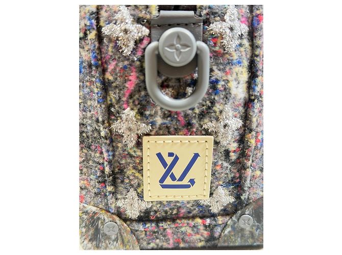 Louis Vuitton Soft Trunk Upcycling Monogram Tweed FW21 Multicolore Grigio - vista 6
