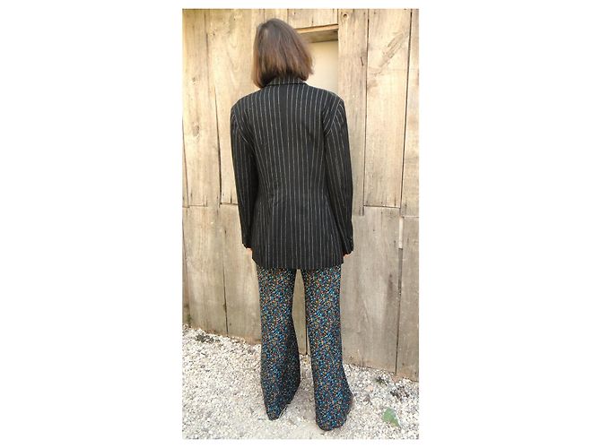 Blazer Moschino Jeans a rayas Negro - vista 2