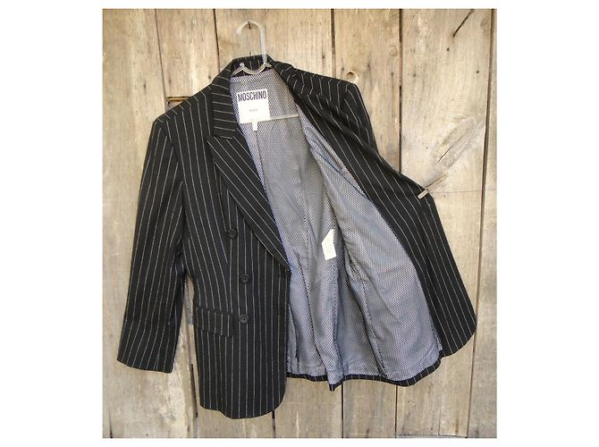 Blazer Moschino Jeans a rayas Negro - vista 5