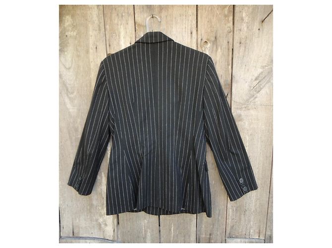 Blazer Moschino Jeans a rayas Negro - vista 8