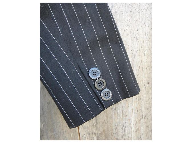 Blazer Moschino Jeans a rayas Negro - vista 9