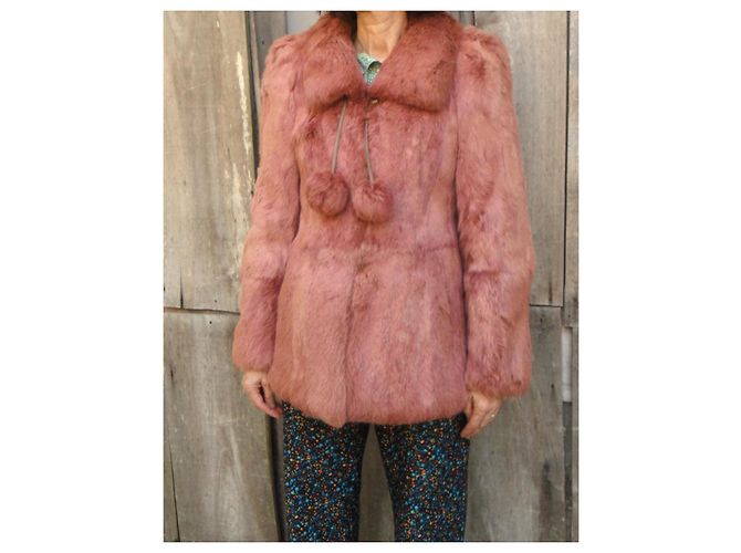Autre Marque Chaqueta de piel de conejo rosa Gérard B - vista 2