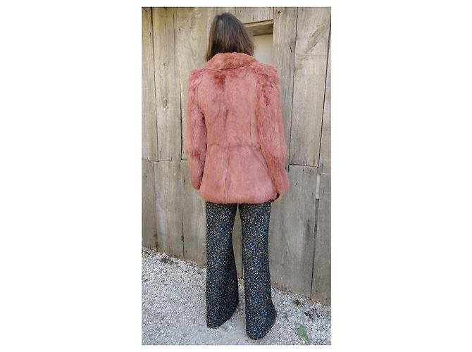 Autre Marque Chaqueta de piel de conejo rosa Gérard B - vista 3