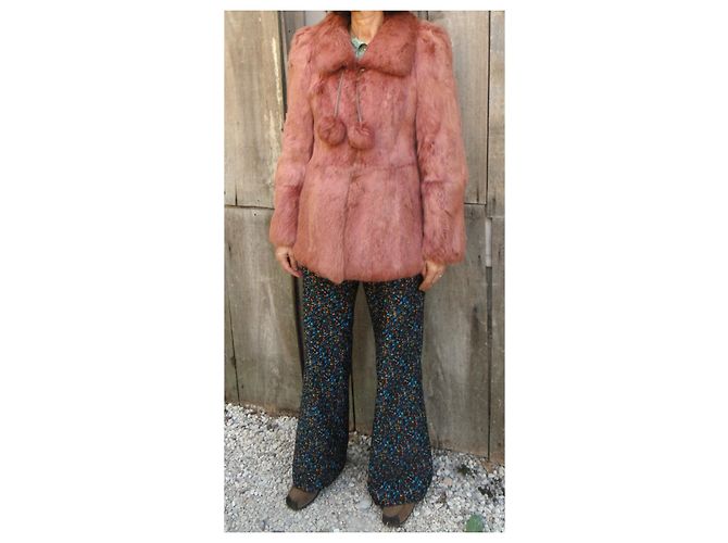 Autre Marque Chaqueta de piel de conejo rosa Gérard B - vista 7