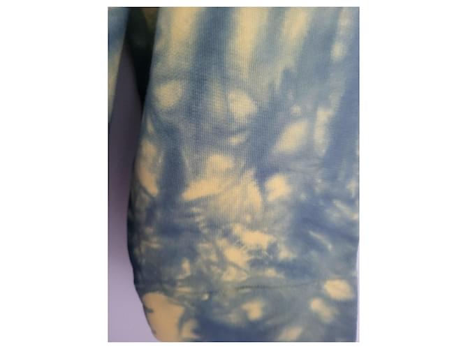 Sandro Tie-Dye Kapuzenpullover Blau Gelb - Ansicht 3