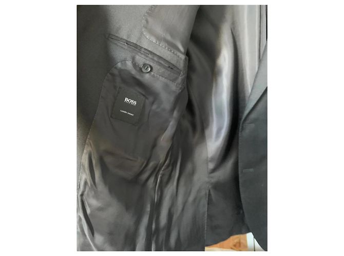 Giacca da abito Hugo Boss in lana Super 150 Grigio - vista 4