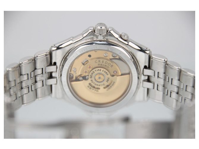 Seiko Credor Pacifique GCBG997 Automatico 35mm Quadrante Bianco Argento - vista 9