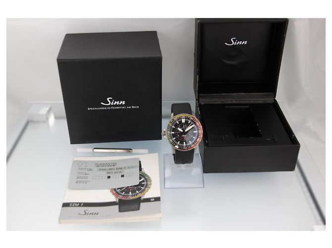Autre Marque Orologio Sinn EZM7 857.EZM-7 Automatico - Quadrante Nero 43mm Bianco Rosso Verde Giallo - vista 11