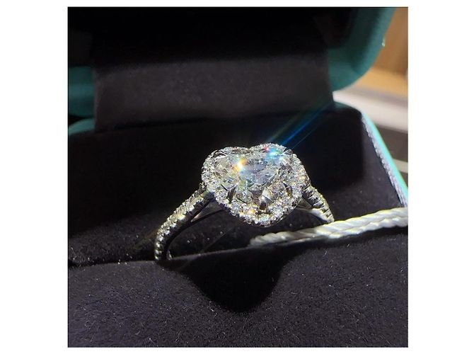 Tiffany & Co. Diamantring Herzform Silber - Ansicht 10