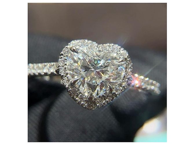 Tiffany & Co. Diamantring Herzform Silber - Ansicht 12