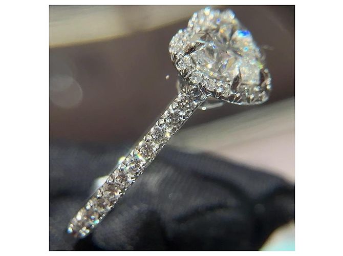 Tiffany & Co. Diamantring Herzform Silber - Ansicht 13