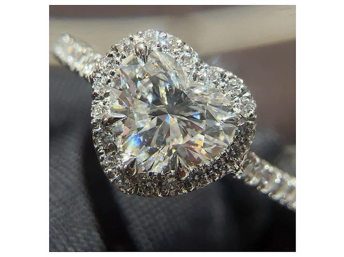 Tiffany & Co. Diamantring Herzform Silber - Ansicht 14