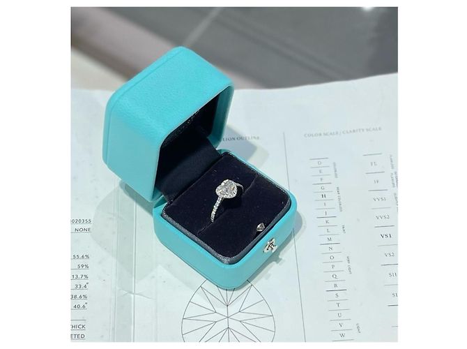 Tiffany & Co. Diamantring Herzform Silber - Ansicht 2
