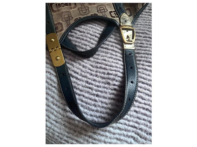Gucci Borsa Hobo Horsebit in tela e pelle Marrone - vista 10