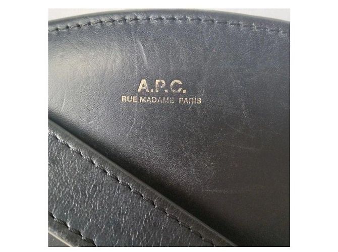 Apc A.P.C. Borsa Mezza Luna in pelle Nero - vista 4